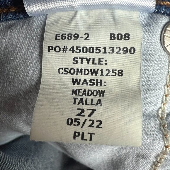 Hudson Jeans Women 27x26* Harlow High Rise Straight Crop Blue Faded Denim Tag 27 - Picture 8 of 16